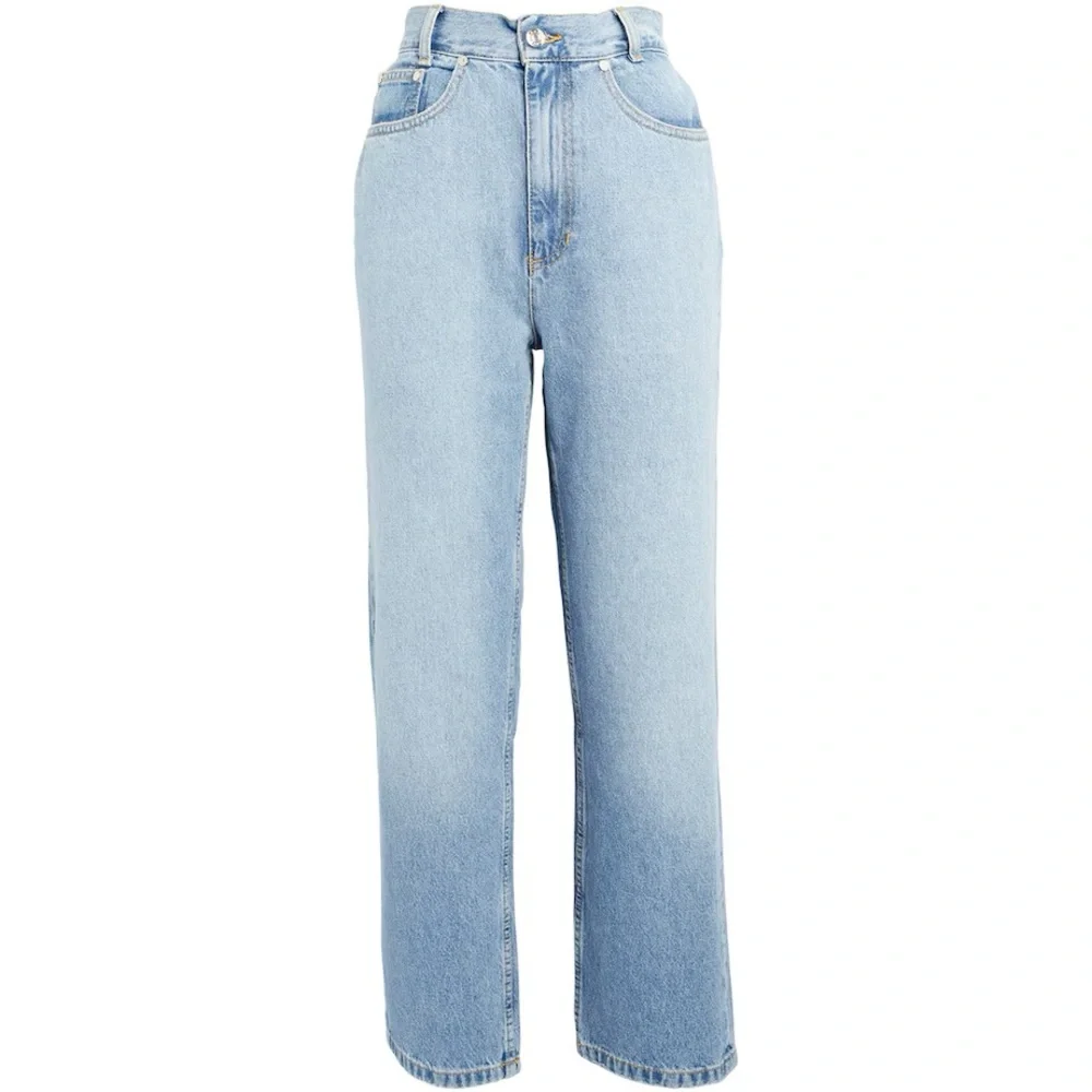 NWT Sandro Bibi Blue Straight-Leg Jeans w/ slight color transfer